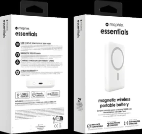 ZAGG Essentials Snap+ Powerstation biela / Powerbanka / MagSafe / Qi2 / 15W / 10000mAh (401115583)