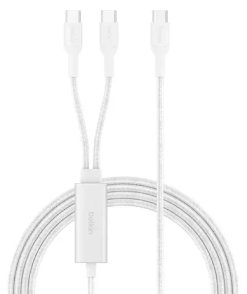 Belkin BOOST CHARGE PRE biela / Kábel / USB-C - USB-C / 140W / 1,5m (CAC004HQ1.5MWH)