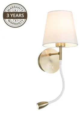 Domoletti Ramzi 18237- AB / Nástenná lampa / E27 / 60W / LED 3W (18237-AB)
