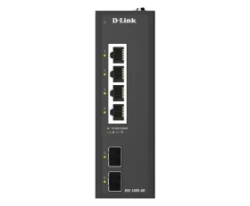 D-Link DIS-100G-06 / Switch / 4X 10/100/1000 / 2x SFP Gigabit / priemyselný / unmanaged / DIN lišta (DIS-100G-06)