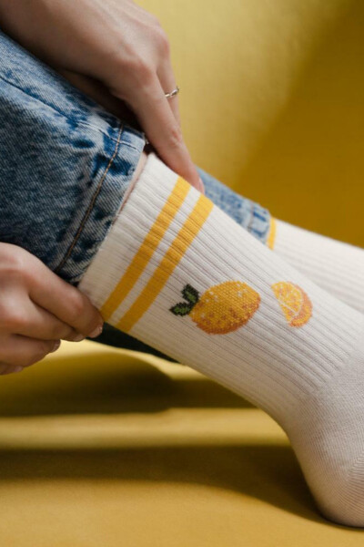 Dámske vzorované ponožky 099 BRONZOVÁ MELANŽE 35-37