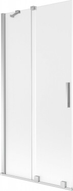 MEXEN/S - Velar dvojkrídlová posuvná vaňová zástena 90 x 150, dekor, chróm 896-090-000-31-01