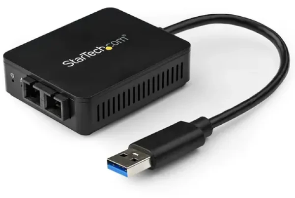 StarTech USB adaptér na optické vlákno čierna / Sieťový adaptér / 1000 Mbit / s / RTL8153 čipset (US1GA30SXSC)