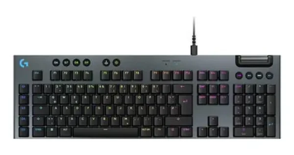 Logitech G915 X čierna / Herná klávesnica / káblová / GL mechanické spínače / LIGHTSYNC RGB / DE (920-012938)