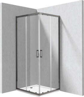 DEANTE - Funkia Evo obdĺžnikový sprchovací kút s vaničkou, obdĺžnikový, 80x90 cm KYCPD089P