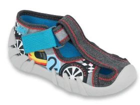 BEFADO 190P096 chlapci na suchý zips šedá SUPER CAR 20 190P096_20