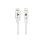 Goobay 39446 biela / Nabíjací a synchronizačný kábel Lightning - USB-C / 1 m (39446)