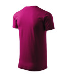 Základné tričko pánske fuchsiovo červené 2XL