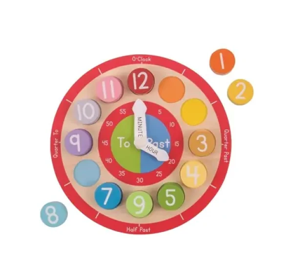 Bigjigs Toys Edukatívne hodiny anglické