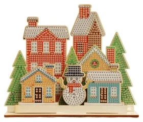 2KIDS TOYS Diamantové maľovanie so stojanom Vianočné mestečko