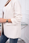 Bunda s klopami elegantná svetlo béžová UNI