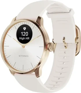 Withings Scanwatch Light 37mm zlatá / Chytré hodinky / OLED 0.63 "/ 5ATM / GPS / BT / výdrž až 30 dní (ICHWA111ALLINTPA)