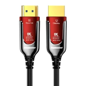 PremiumCord HDMI 2.1 kábel / Ultra High Speed optický fiber / 8K 60Hz / pozlátené konektory / 15 m (kphdm21r15)
