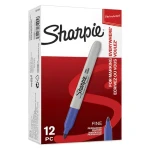 Sharpie Fine Popisovač permanentný modrá / okrúhly hrot F / 12 ks (S0810950)