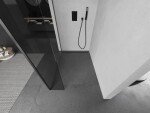 MEXEN/S - Kyoto Sprchová zástena WALK-IN 110 x 30, transparent, grafit kartáčovaná 800-110-212-66-00-030