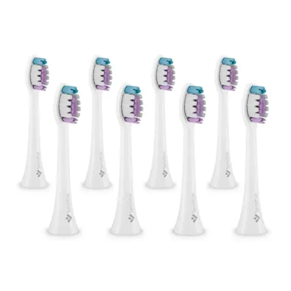 TrueLife SonicBrush Clean-series heads Sensitive white 8 pack / náhradná hlavica 8 ks (TLATAC70UVNWACHSEW8)
