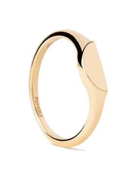 PDPAOLA Originálny pozlátený prsteň Half Circle Mini AN01-C48 58 mm