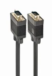 Gembird VGA HD kábel 15pin samec/15pin samec 1.8 m čierna / dvojité tienenie s ferity (CC-PPVGA-6B)