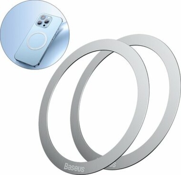 Baseus PCCH000012 Halo Magnetický krúžok na mobil strieborná / náhrada MagSafe (PCCH000012)
