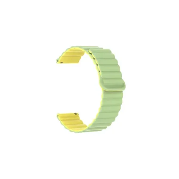 Aligator Remienok silikónový magnetický / 22mm / zeleno-žltý (22AW0034)
