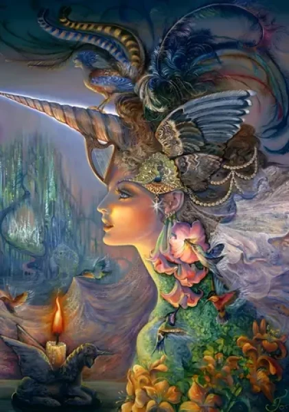 GRAFIKA Puzzle Moja Lady Unicorn