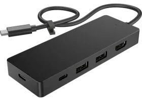HP USB-C Travel Hub G3 čierna / USB Hub / 2x USB-C / 2x USB-A / HDMI / 65W PD (86S97UT)