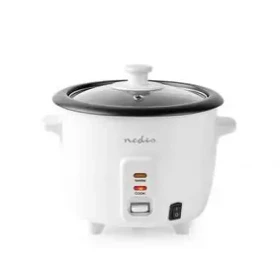 Nedis KARC06WT biela / Ryžovar / 300 W / 0.6 l / nepriľnavý povrch / automatické vypnutie (KARC06WT)