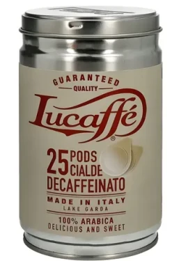 Lucaffé Decaffeinato ESE 25 ks / Pody ESE / Bez kofeínu (8021103705632)