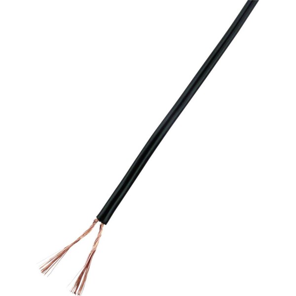 TRU COMPONENTS 93030c532 opletenie / lanko 2 x 1 mm² čierna 25 m; 93030c532