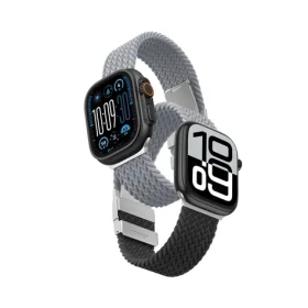AmazingThing Blend Band šedo-čierna/sivá / Remienok pre Apple Watch / 45/46/49 mm / 2 ks