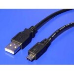 Wiretek Kábel USB2.0 A-microUSB B 1m (ku2m1f)