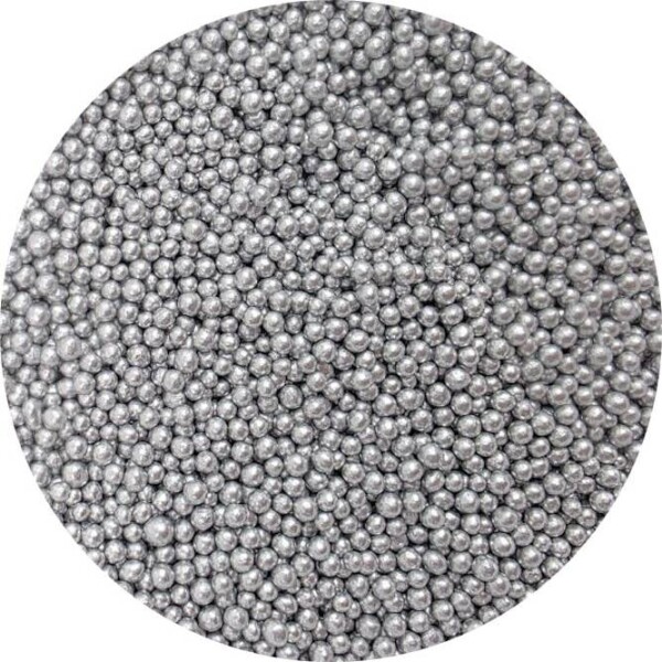 Cukrové šupinky metalické strieborné 3-4 mm 80 g - I LOVE CAKES - I LOVE CAKES