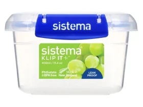 Sistema KLIP IT PLUS Škatuľka na potraviny 2 klipy 400 ml (9414202885401)
