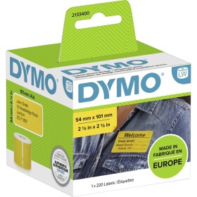 DYMO 101 x 54 mm žltá 220 ks 2133400 prepravné štítky, typové štítky; 2133400