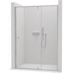 CERANO - Sprchové pivotové dvere Santini Ľ/P - 6 mm - chróm, transparentné sklo - 120x195 CER-426211