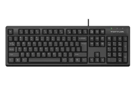 A4Tech FK12 čierna / Multimediálna klávesnica / USB / CZ/US / membránová / Splash Proof (FK12-BK)