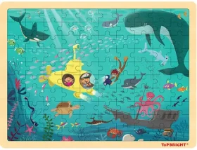 TOP BRIGHT Drevené puzzle Na morskom dne
