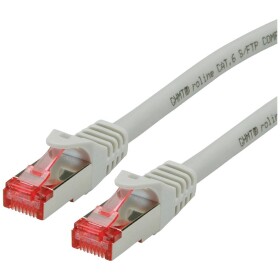 Roline 21.15.2604 RJ45 sieťové káble, prepojovacie káble CAT 6 S/FTP 1.50 m sivá dvojžilový tienený, bez halogénov, samozhášavý 1 ks; 21.15.2604