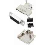 MH Connectors MHD45ZK15-DB15S-K sada D-SUB zásuvková lišta 45 ° Pólov: 15 spájkovaný 1 ks; MHD45ZK15-DB15S-K