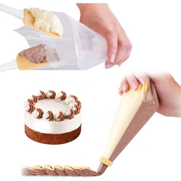 Trezírovací sáček cukrářský 40 cm 100 ks na dvě náplně - Cakesicq - Cakesicq
