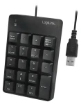 LogiLink Keypad čierna / Numerická klávesnica / USB-A / 19 kláves (ID0184)
