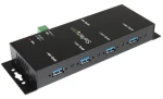 StarTech USB 3.0 Hub 4 porty čierna / USB hub / 4X USB-A / 5 Gbps / napájací adaptér (ST4300USBM)