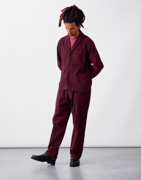 Service Works Fine Cord Part-Timer Pants Burgundy M