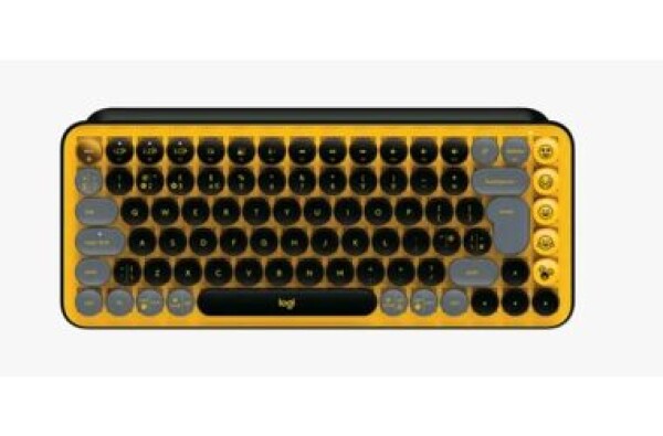 Logitech POP Keys žltá - UK / mechanická klávesnica / bezdrôtová / mechanická / BT / UK layout (920-010573)