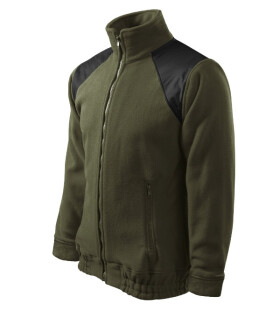 Bunda Hi-Q fleece unisex vojenská XL