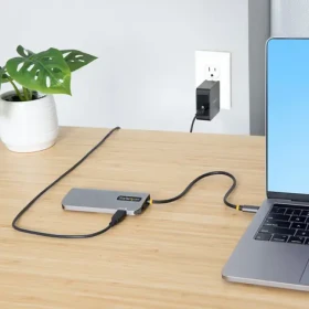 StarTech USB-C Multiport Adaptér šedá / Adaptér / HDMI 4K 60Hz / USB-A Hub 5Gbps / 100W PD / GbE (127B-USBC-MULTIPORT)