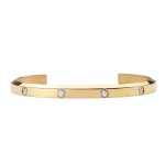 Daniel Wellington Otvorený pevný pozlátený náramok Classic Lumine DW004017 18,5 cm