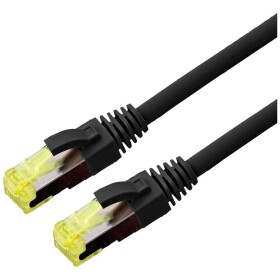 Roline 21.15.0755 RJ45 sieťové káble, prepojovacie káble CAT 6A S/FTP 5.00 m čierna dvojžilový tienený, bez halogénov, samozhášavý 1 ks; 21.15.0755