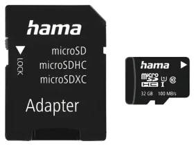 HAMA microSDHC 32 GB + adaptér / Pamäťová karta / Class 10 / UHS-I / 80 MB/s