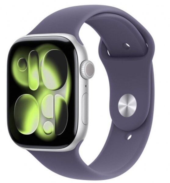 Apple Apple Watch Series 11 OLED 46 mm Cyfrowy 416 x 496 px Ekran dotykowy strieborný Wi-Fi GPS